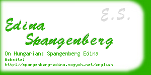 edina spangenberg business card